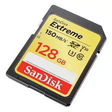 Memoria Sandisk Sd 128 Gb Clase 10 Extreme Plus 90mbs