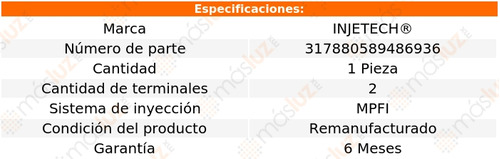 1- Inyector Combustible Voyager 3.3l V6 2001/2007 Injetech Foto 4