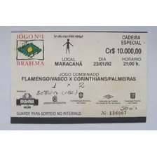 Ingresso Futebol Flamengo Vasco Palmeiras Corinthians Brahma