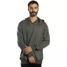 Moleton Masculino Capuz Blusa De Frio Lisa Bolso Canguru Eco