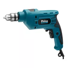 Furadeira Philco 3/8 C/ Função Impacto E Maleta Pfu01m 220v Cor Azul-turquesa