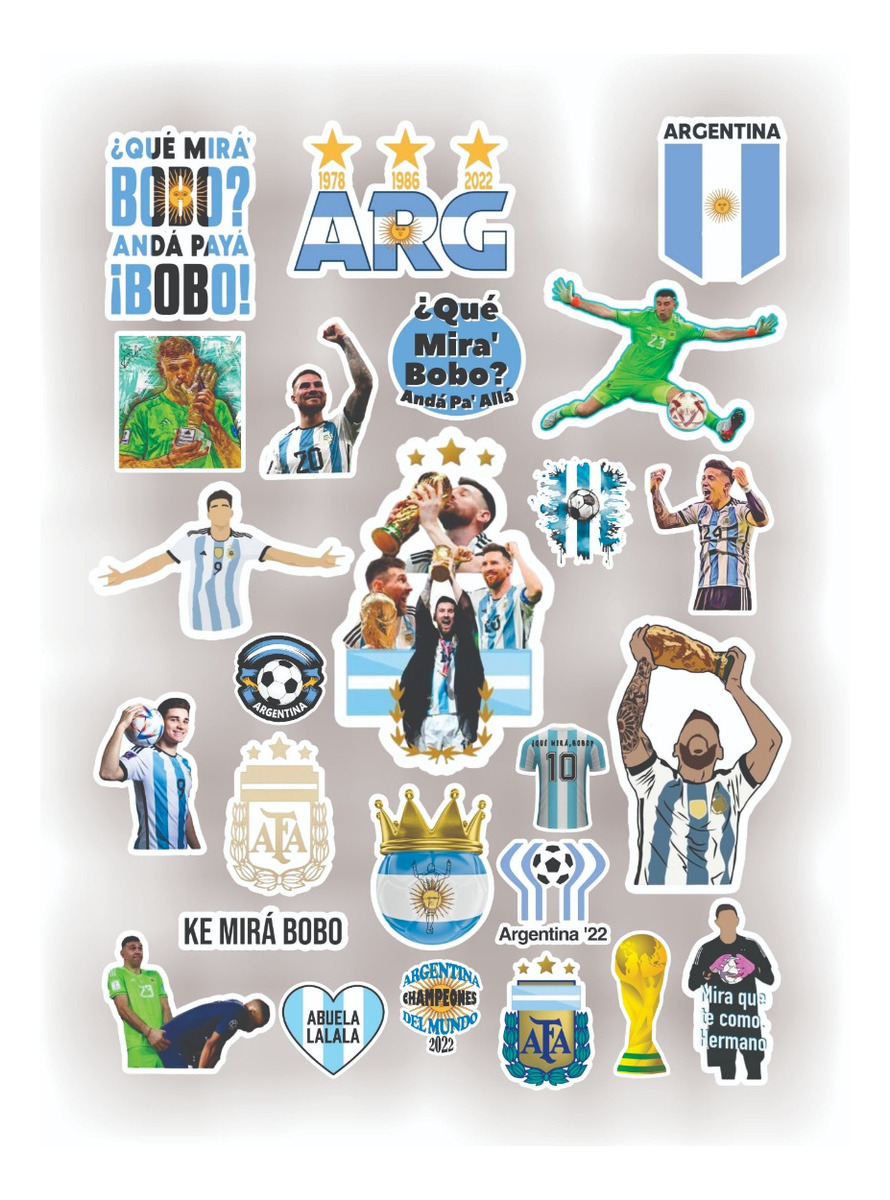 Messi Pack 90 Stickers Kit Imprimible Futbol Calcos Pdf Png