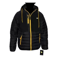 Chamarra Caterpillar Original Hombre Acolchada Puffer Negra