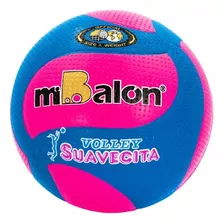 Pelota Mibalón Voley Celular #5 Spiral Rosado Y Azul