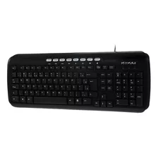 Teclado Multimidia Premium C/ Fio Abnt2 Mymax Mks6350 Cor De Teclado Preto Idioma Português Brasil