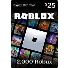 Tarjeta 2000 Robux Gift Para Roblox Card [ Codigo Digital