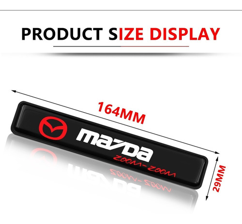 Emblema Decorativo Led, Con Logo Mazda Zoom Zoom Foto 4