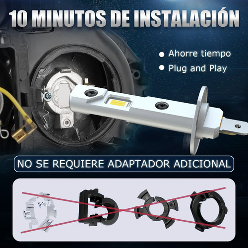 15000lm 6000k H1 Bombillas Led Antiniebla Para Serie Ford Foto 5