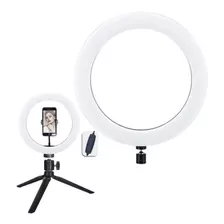 Ring Light Iluminador Anel Luz 26cm 120 Leds Tripé Mesa Ac3