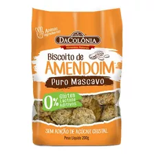 Biscoito Amendoim Sem Glúten Zero Lactose Dacolônia Sachê 200g