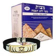 Matzá Grande Kosher Le Pessach 1kg + Pulseira Aço Inox Magen