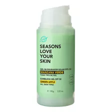 Gel Bloqueador Solar Fps 50 Manzana Verde 100gr Seasons