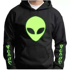 Sudadera Brilla Oscuridad Alien, Ovnis, Galaxy