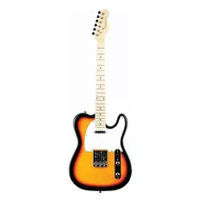 Guitarra Elétrica Strinberg Tc120s De Tília Sunburst Verniz Brilhante Com Diapasão De Bordo