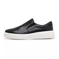 Tenis Slip-on Casual Masculino Couro Milano Ref.3100