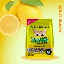 Topk9 Arena Aglutinante Aroma De Limón 2kg