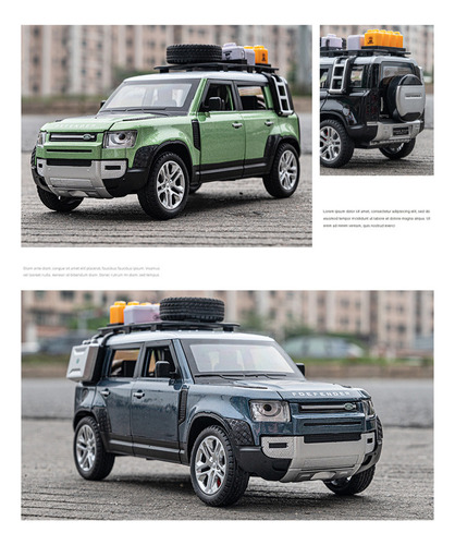 Coleccin De Adornos Metlicos Para Coche Land Rover Defende Foto 6