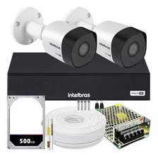 Kit 2 Câmeras Intelbras Vhd 3230 Full Hd 30m Dvr De 4 Canais