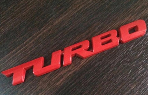 Pegatina Emblema Letra Turbo Awd Para Auto Universal Metal Foto 3