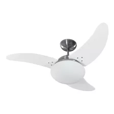 Ventilador De Teto Solano Branco 3 Pás Silencioso 127v Tron