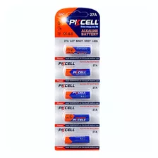 5 Baterías Pilas 27a Pkcell Ultra Alcalina 12v Control Carro