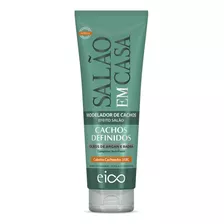 Eico Leave-in Finalizador Creme Hidratação Antifrizz Nutre Modelador Cacheados E Proteção Térmica Salão Em Casa Cachos Definidos 250ml Óleos Argan Filtro Solar