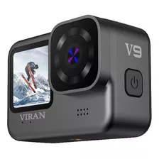 Câmera Viran V9 Sport 4k 20mp Controle Prova D'agua Capacete Cor Preto
