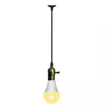 Lámpara Colgante Vintage Con Ampolleta Led E27 8w 220v Sec