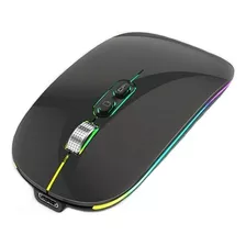 Mouse Recargable Bluetooth Carga Tipo C Rgb Led Gamer