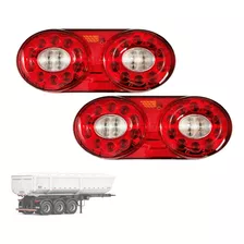 Par 02 Lanterna Refil Led 24v Carreta Randon 2013 Em Diante