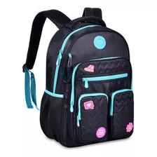 Mochila De Costas Escolar Juvenil Luluca 17,5 Lu24088