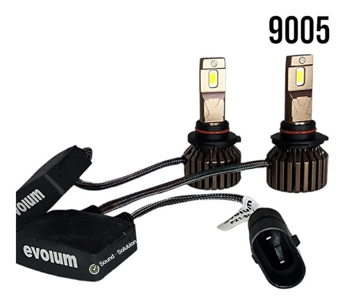 Focos Led Evolum Golden 22000 Lumenes 60w H7/h11/9005/9006 Foto 2