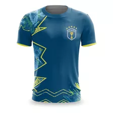 Camiseta Azul Seleção Brasil Neymar Jr Copa Do Mundo 2022