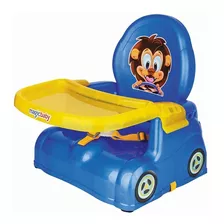 Cadeira Refeição Portátil Papinha Bebê Azul Leão Magic Toys