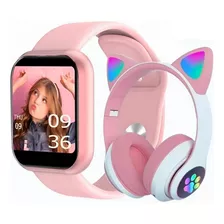 Relógio Smart Digital D20 Masculino / Feminino+ Fone Cat Lad