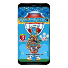 Tarjeta Digital Con Tematica De Paw Patrol