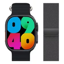 Smart Watch W69 Plus Ultra Y Correa Acero Milanese Loop