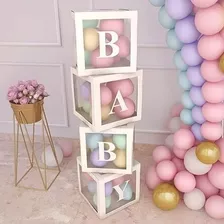 Cubo Decorativo Com Visor Transparente Baby 30x30 