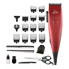 Cortapelo Clipper Gm 562 Motor Magnético 24 Piezas Color Rojo