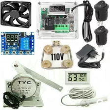 Kit Para Chocadeira 110v Termostato Timer Motor Chavinha