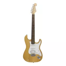 Guitarra Elétrica Thomaz Teg-320 De Madeira Maciça Natural Com Diapasão De Pau-rosa