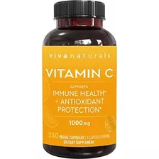 Viva Naturals Premium Non-gmo Vitamin C Con Bioflavonoids & 