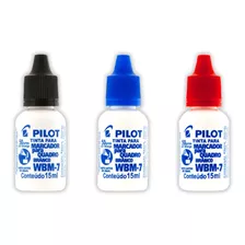 3 Tintas Refil Reabastecedor Pincel Quadro Branco Pilot Wbm7