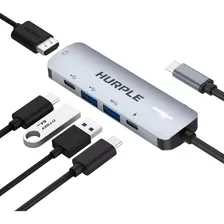 Hub Usb C, Adaptador Multipuerto Usb C 5 En 1