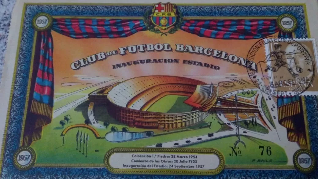 Ingresso Antigo. Inauguração Do Estádio Do Barcelona