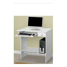 Escrivaninha Ajl Móveis Mesa Para Computador Mdp, Mdf De 75cm X 77cm X 46cm Branco