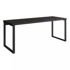 Mesa De Escritório Miguel Preta 190 Cm Cor Preto