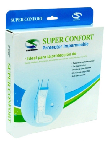 Protector Funda Impermeable Yeso Adulto Pierna Largoreusable