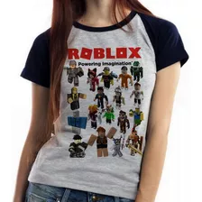 blusa feminina baby look roblox turma game jogo pc skin