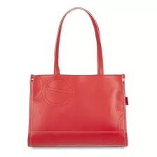 Bolsa Cloe Satchel Para Mujer Grande Asas Reforzadas Color Rojo